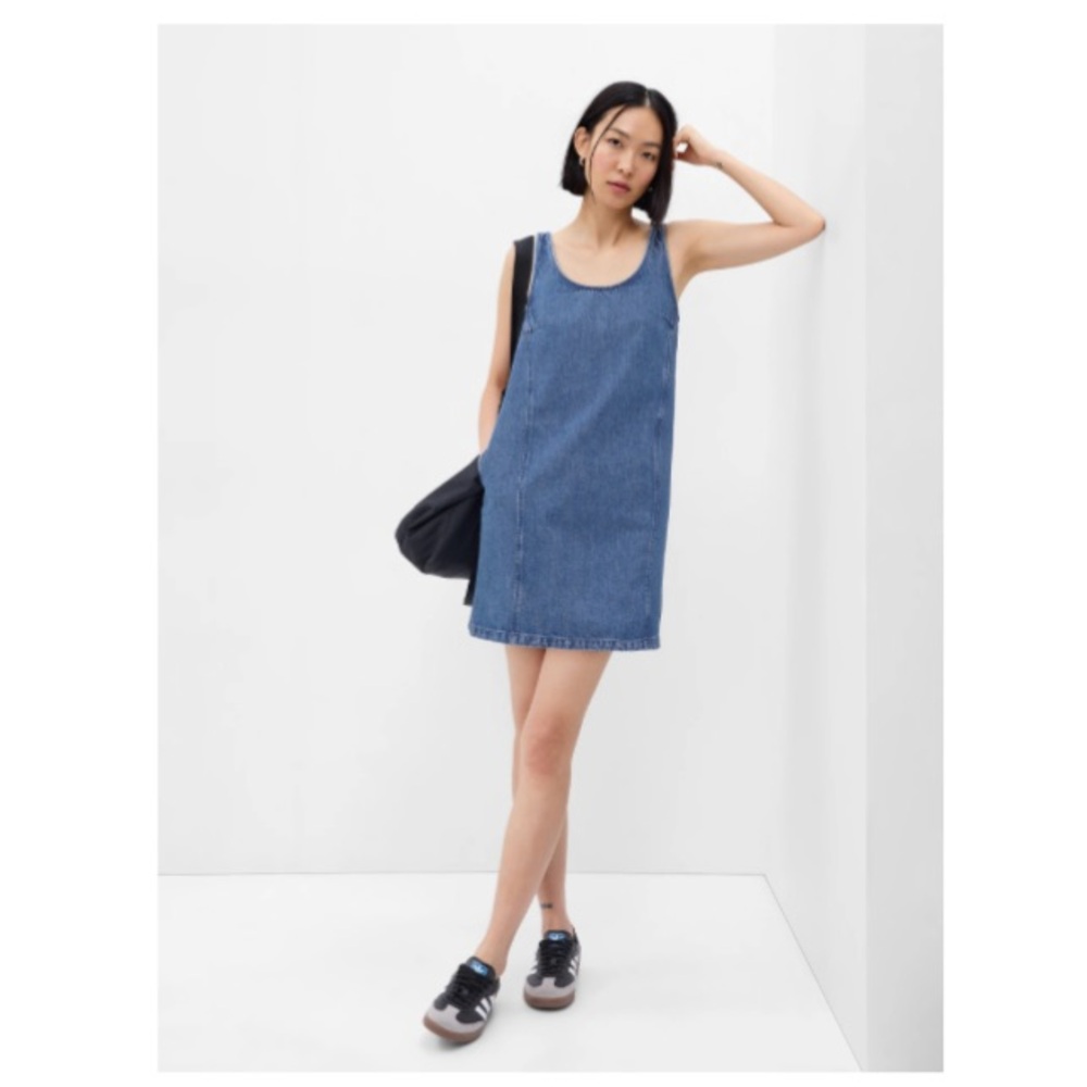 Gap A-Line Denim Mini Dress